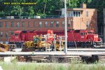 Aardvark elephants off-duty by the Muskego Yard tower